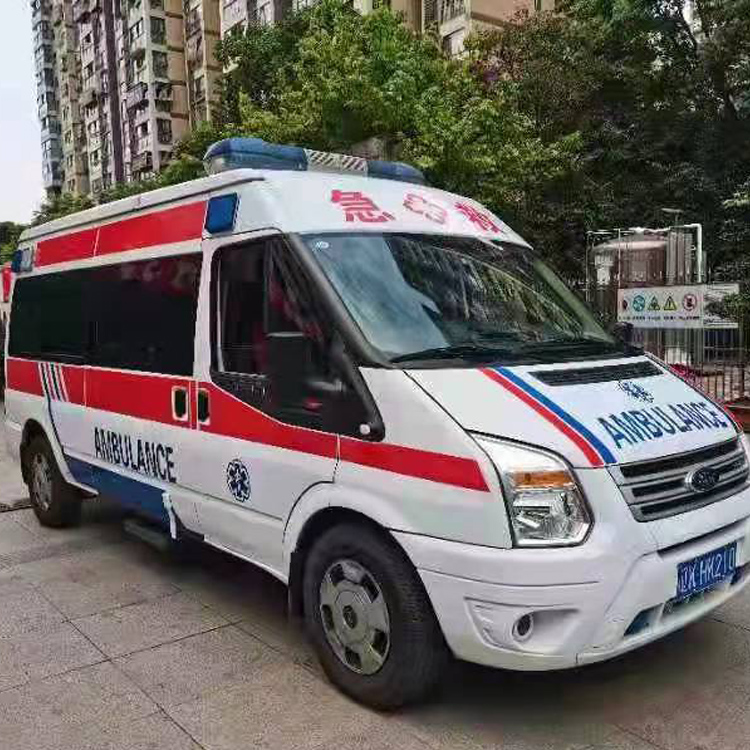 象州长途救护车护送病人返乡